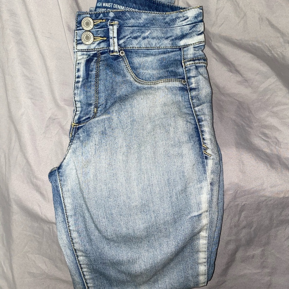 High waisted jeggings